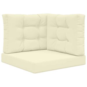 vidaXL V&auml;lim&ouml;&ouml;blitugi patja 3 pcs cream Pol&uuml;ester