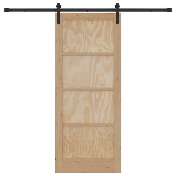 vidaXL Libisev uks Pruun 83 x 202 cm Tahke m&auml;nd