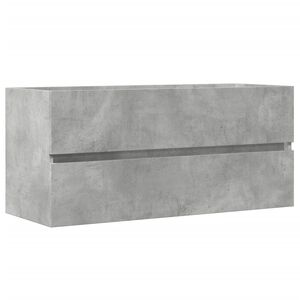 vidaXL valamukapp, betoonhall, 100 x 38,5 x 45 cm tehispuit