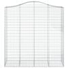 vidaXL kaarekujulised gabioonkorvid 3 tk, 200x50x200/220 cm, raud