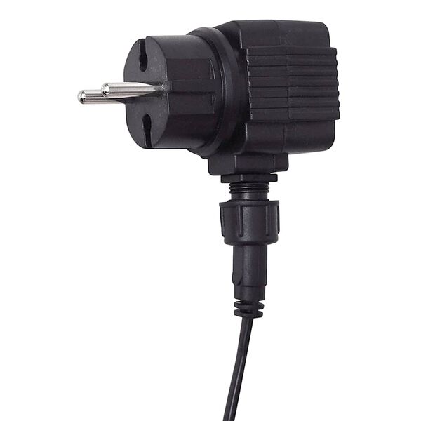 Ristk&uuml;likukujuline basseini purskkaev LED-tuledega terasest 45 cm