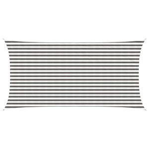 vidaXL P&auml;ikesetelgi sail Helehall ja valge 2,5 x 5 m HDPE