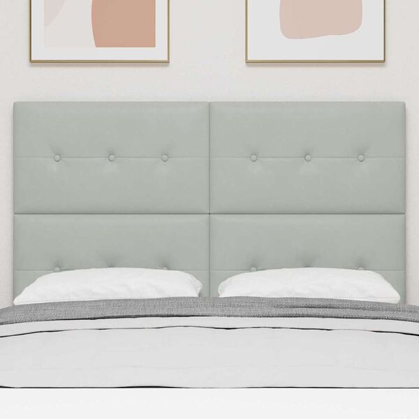 vidaXL LED peatoed LED -ribatuledega peaga Helehall 160 cm Pol&uuml;ester