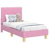 vidaXL Kuni 3-aastase voodi raam koos peatoega peaga Roosa 70 x 140 cm