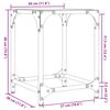 vidaXL kohvilauad 2 tk, must klaasplaat, 30x30x40 cm, teras