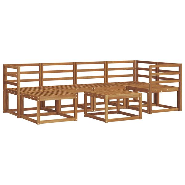 vidaXL V&auml;li diivanikomplekt 7 pcs Neutraalne Tugev akatsiapuu