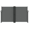 vidaXL lahtitõmmatav külgsein, antratsiithall, 140 x 1200 cm