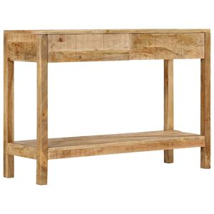 vidaXL konsoollaud 2 sahtliga, 110 x 35 x 75 cm, mangopuit