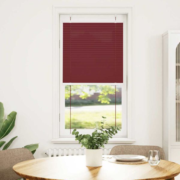 vidaXL plisseeritud ruloo Bordeaux punane 60x150 cm Kanga laius