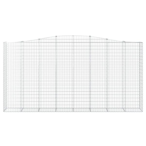 vidaXL kaarekujulised gabioonkorvid 4 tk, 400 x 50 x 200/220 cm, raud