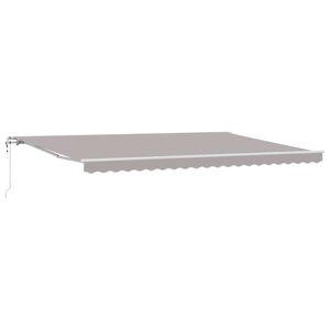 vidaXL Kokkuvolditav varikatus Helehall 500 &times; 300 cm