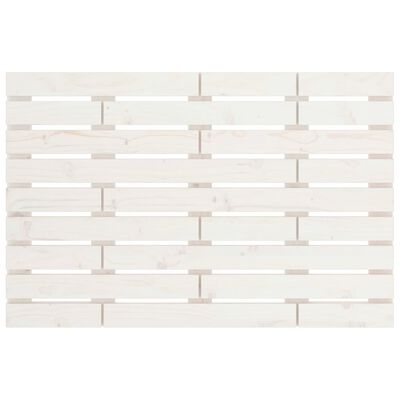 vidaXL seinale kinnitatav voodipeats, valge, 81x3x63 cm, männipuit