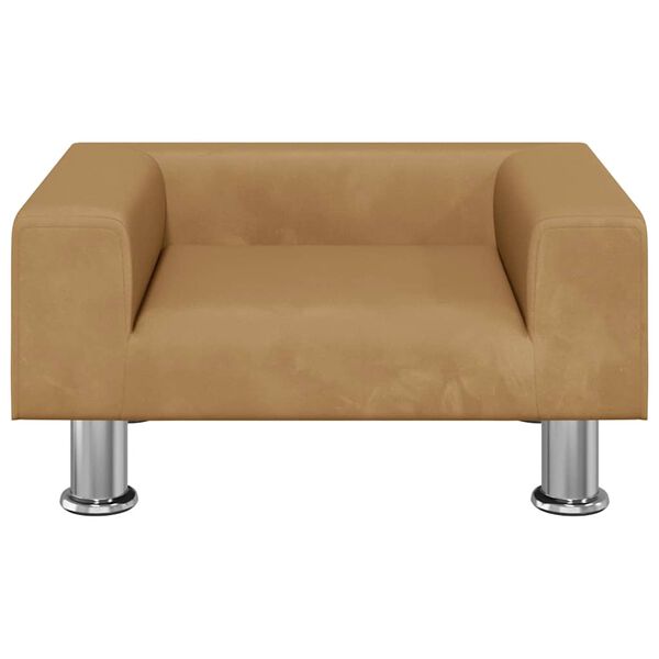 vidaXL koeravoodi, pruun, 50x40x26,5 cm, samet