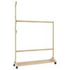 vidaXL riidenagi konksude ja ratastega 100x35x157 cm bambusest