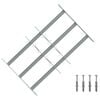 vidaXL Turva grill akendele 3 risttalaga 3 tk 430-740 mm
