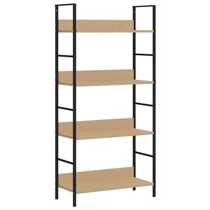 vidaXL 4-korruseline raamaturiiul tamm 60x27,6x124,5cm, tehispuit