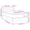 vidaXL Box Vedruvoodi Madratsiga Tumesinine 100x220 cm samet