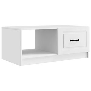 vidaXL Kohvilaud Valge 90 x 50 x 37 cm Tehispuit