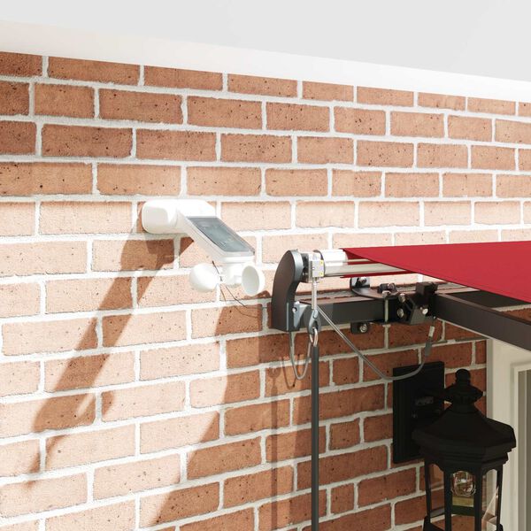 vidaXL Varjudekangas koos Punane 400 &times; 300 cm Pol&uuml;ester