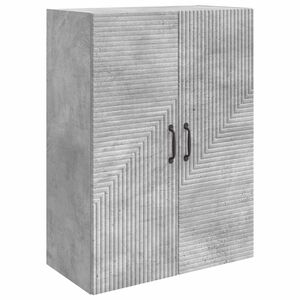 vidaXL Seinale kinnitatav kapp Betoonhall 66 x 34,5 x 90 cm Tehispuit