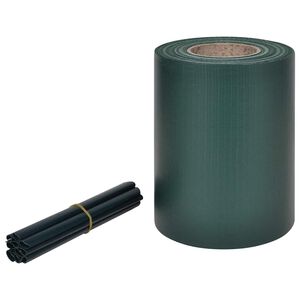 vidaXL aia privaatsuskate, PVC 70 x 0,19 m, roheline