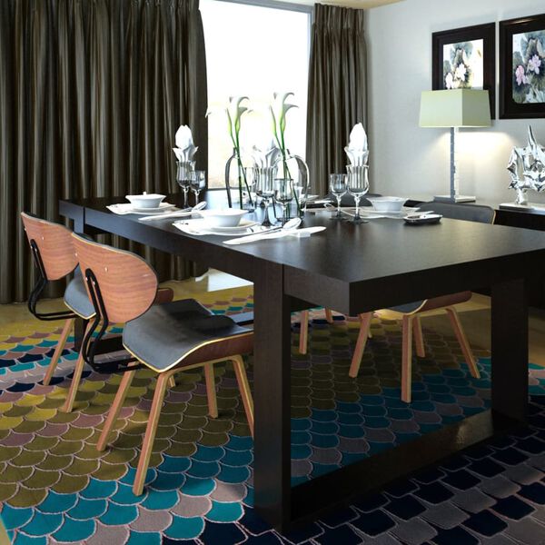 vidaXL söögitoolid 4 tk, painutatud puit ja kunstnahk