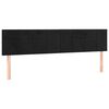 vidaXL voodipeatsid, must, 180x5x78/88 cm, samet