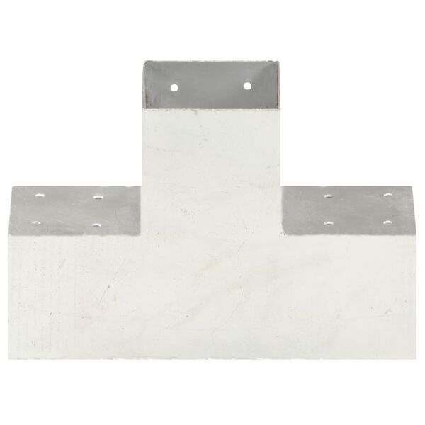 vidaXL posti&uuml;hendus X-kujuline, tsingitud metall, 101 x 101 mm