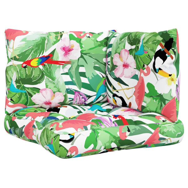 vidaXL euroalustest diivani istmepadjad 3 tk, mitmev&auml;rviline, kangas