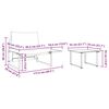 vidaXL Aia Diivanikomplekt 2 pcs Pruunikashall Teras