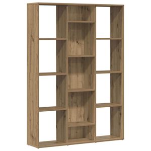 vidaXL ruumijagaja/raamatukapp Artisan Oak 100x24x140 cm ehituspuit