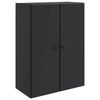 vidaXL Seinale kinnitatav kapp Must 66 x 34,5 x 90 cm Tehispuit