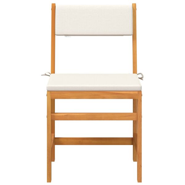 vidaXL 3-osaline rõdukomplekt patjadega, akaatsiapuit