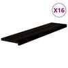 vidaXL trepiastmed 16 tk, pruunmust, 110x25x2 cm, tammepuit