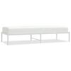 vidaXL metallist voodiraam, valge, 75x190 cm