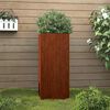 vidaXL taimekast, 32x29x75 cm, Corten teras