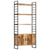 vidaXL 4 riiuliga raamaturiiul 80 x 30 x 180 cm t&ouml;&ouml;tlemata mangopuit