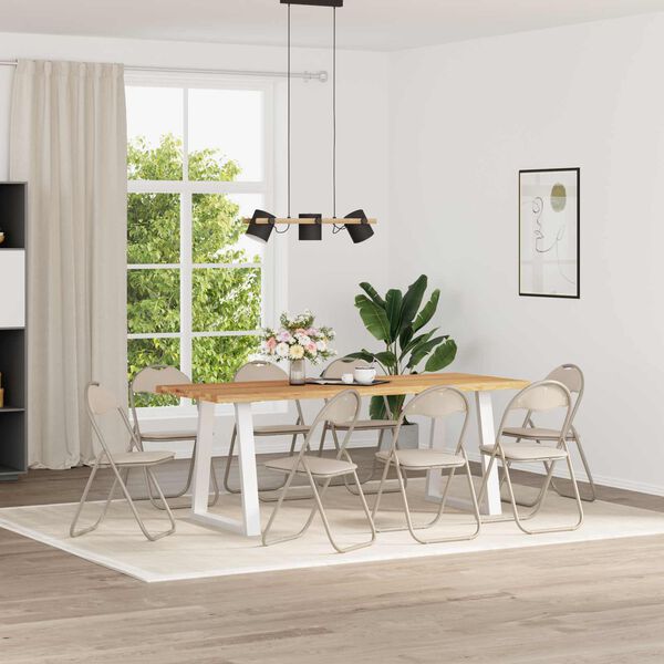 vidaXL Kokkupandav tool 8 pcs Liivakarva 48 x 43,5 x 81 cm Kunstnahk