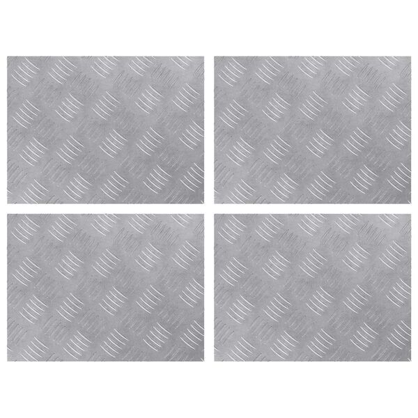 vidaXL Astme katte Ristk&uuml;lik 4 pcs H&otilde;bedane 40 x 30 cm Alumiinium