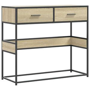 vidaXL konsoollaud Sonoma tamm 90x35x80 cm Engineered Wood