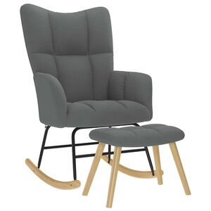 vidaXL kiiktool jalapingiga, tumehall, kangas