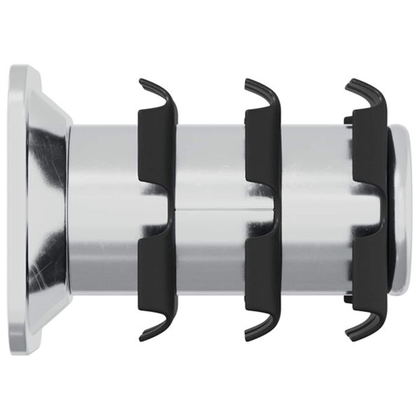 vidaXL Keermega toru sisestus 1818 pcs Must ja h&otilde;bedane Tsinkteras