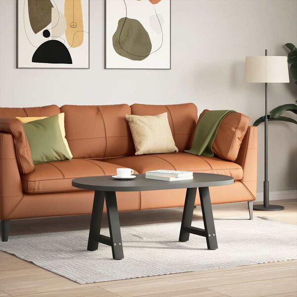 vidaXL kohvilaua jalad, A-kujulised, 2 tk, mustad, 50 x (42–43) cm, teras