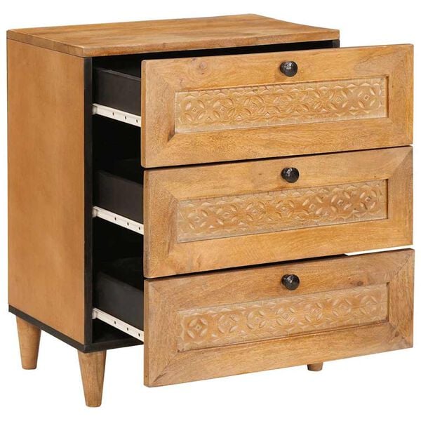 vidaXL Öölambi kapp sahtliga Helepruun 50 x 33 x 62 cm Akaatsiapuit