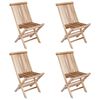vidaXL Kokkupandav Aiatool 4 pcs Naturaalne Tugev teakpuit