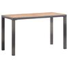 vidaXL aialaud antratsiithall ja pruun 123 x 60 x 74 cm, akaatsiapuit