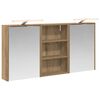 vidaXL Vannitoa kapikomplekt uksega 3 pcs 126 x 16 x 62.5 cm Tehispuit