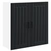 vidaXL Seinekapp LUCCA Must 80 x 31 x 80 cm Tehispuit