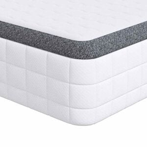 vidaXL Madrats Valge ja hall 70 x 200 cm Bonelli vedru
