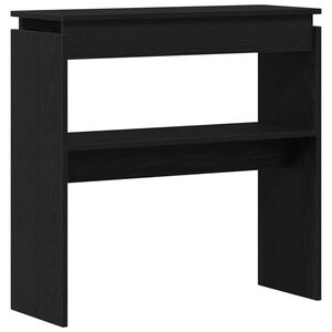 vidaXL Konsoollaud Must tamm 80 x 30 x 80 cm Tehispuit